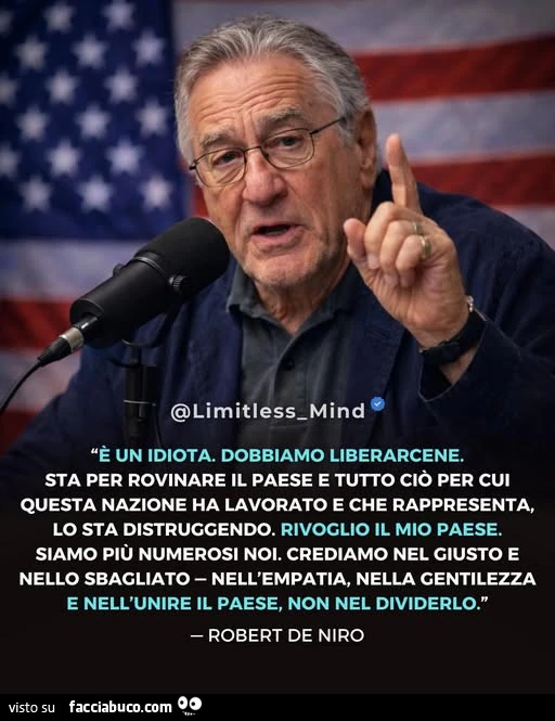 Trump è un idiota, dobbiamo liberarcene