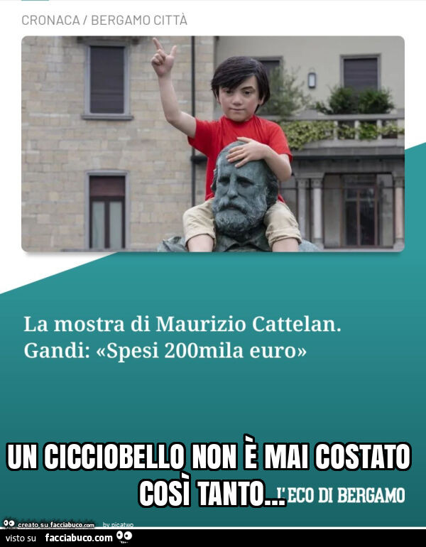 Un cicciobello non è mai costato così tanto