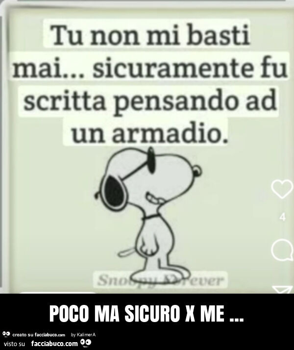 Poco ma sicuro x me