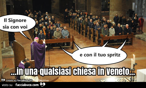 In una qualsiasi chiesa in veneto