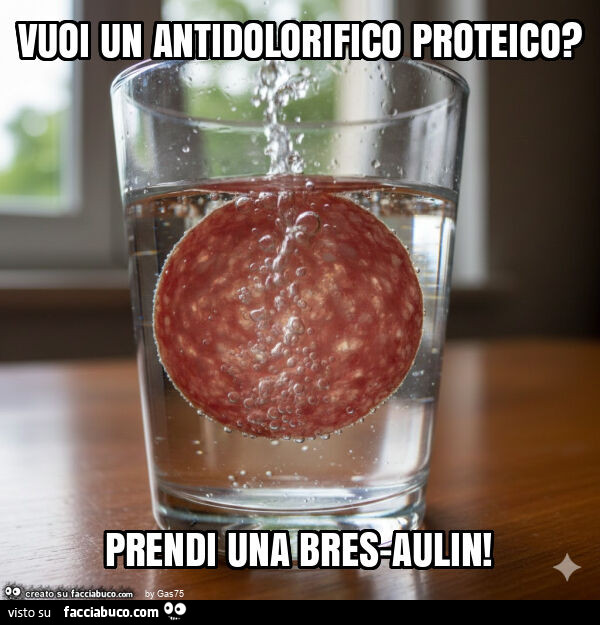 Vuoi un antidolorifico proteico? Prendi una bres-aulin