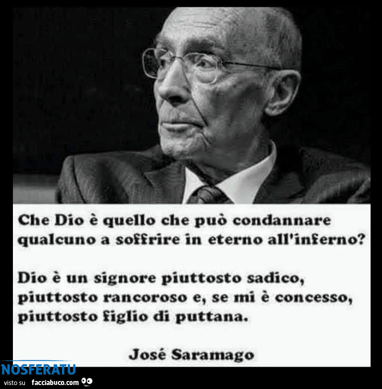 Dio è un signore piuttosto sadico