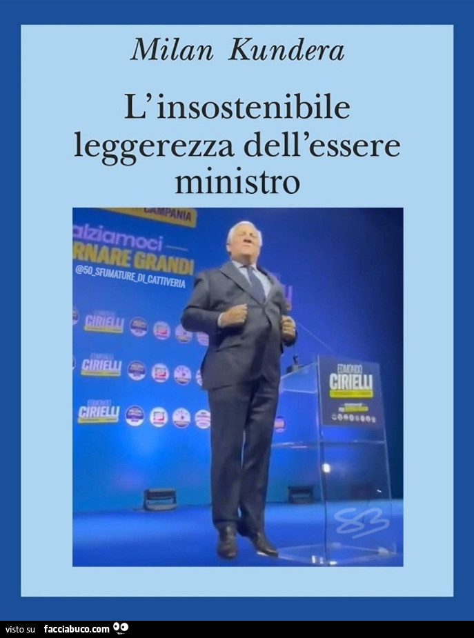 L'insostenibile leggerezza dell'essere ministro