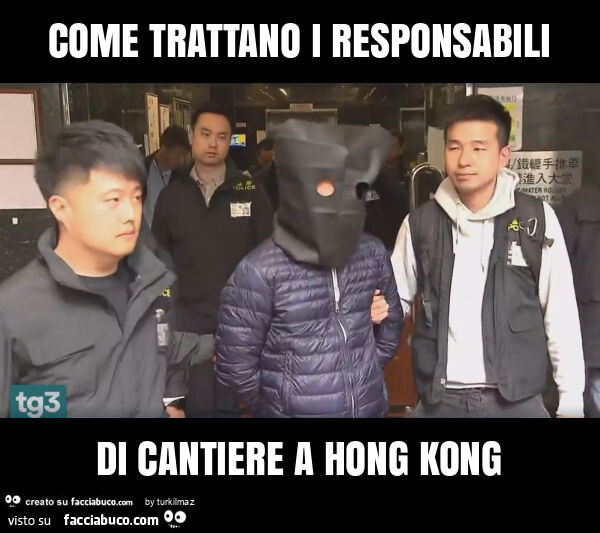 Come trattano i responsabili di cantiere a hong kong