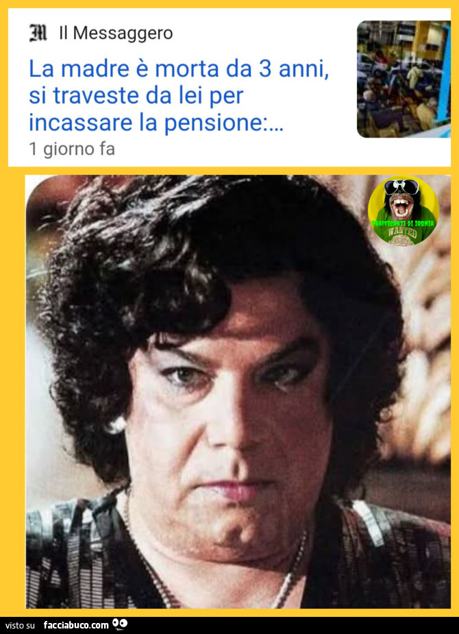 La madre è morta da 3 anni si traveste da lei per incassare la pensione