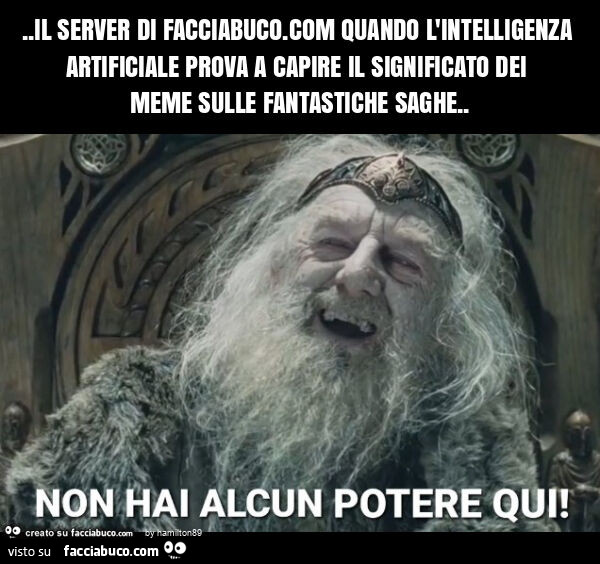 Il server di facciabuco. Com quando l'intelligenza artificiale prova a capire il significato dei meme sulle fantastiche saghe