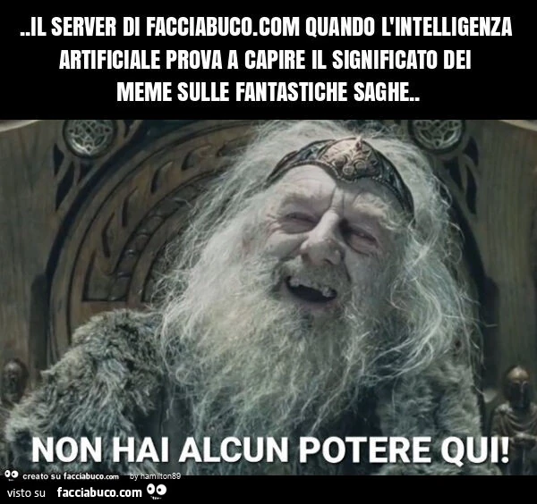 Il server di facciabuco. Com quando l'intelligenza artificiale prova a capire il significato dei meme sulle fantastiche saghe