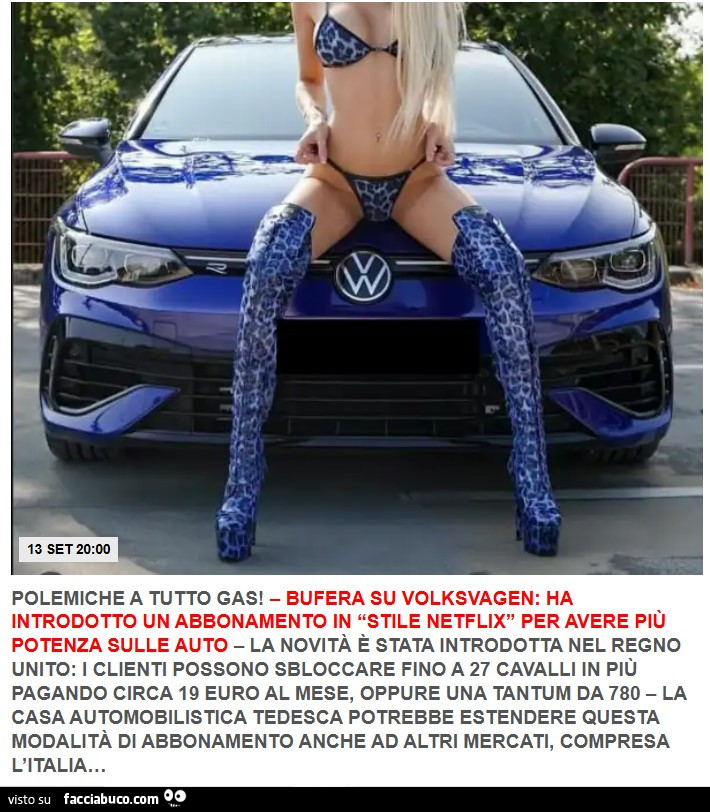 Volkswagen elettriche, potenza taroccata