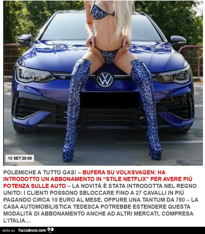 Volkswagen elettriche, potenza taroccata