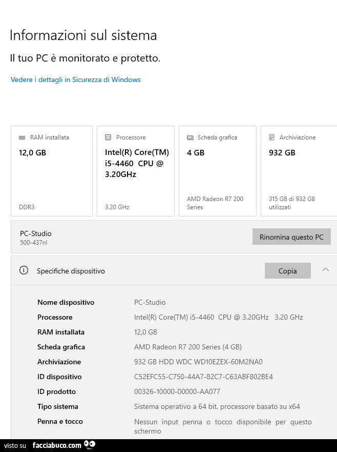 Il tuo pc è monitorato e protetto