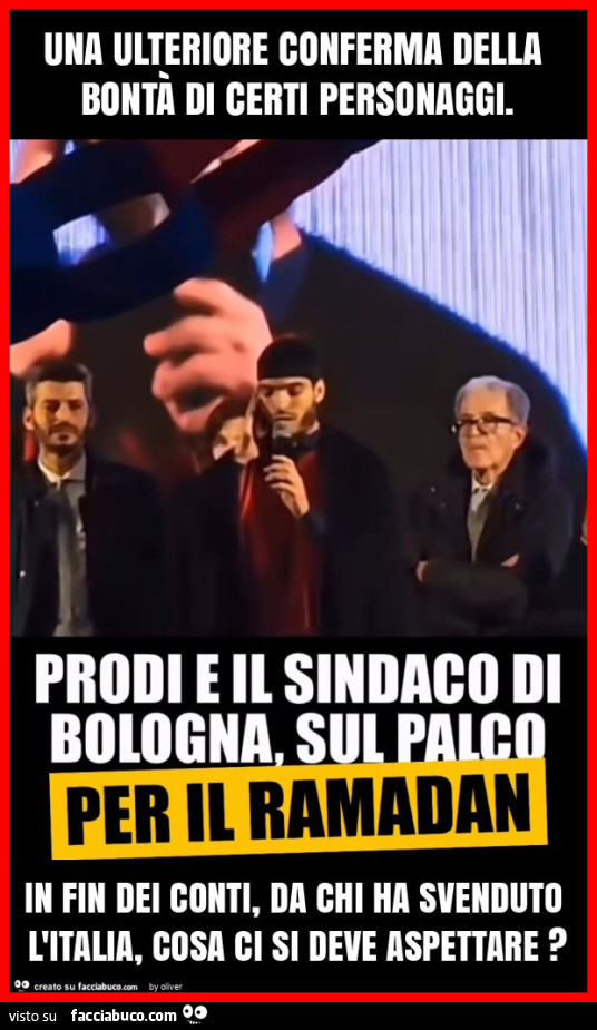 Una ulteriore conferma della bontà di certi personaggi. In fin dei conti, da chi ha svenduto l'italia, cosa ci si deve aspettare?