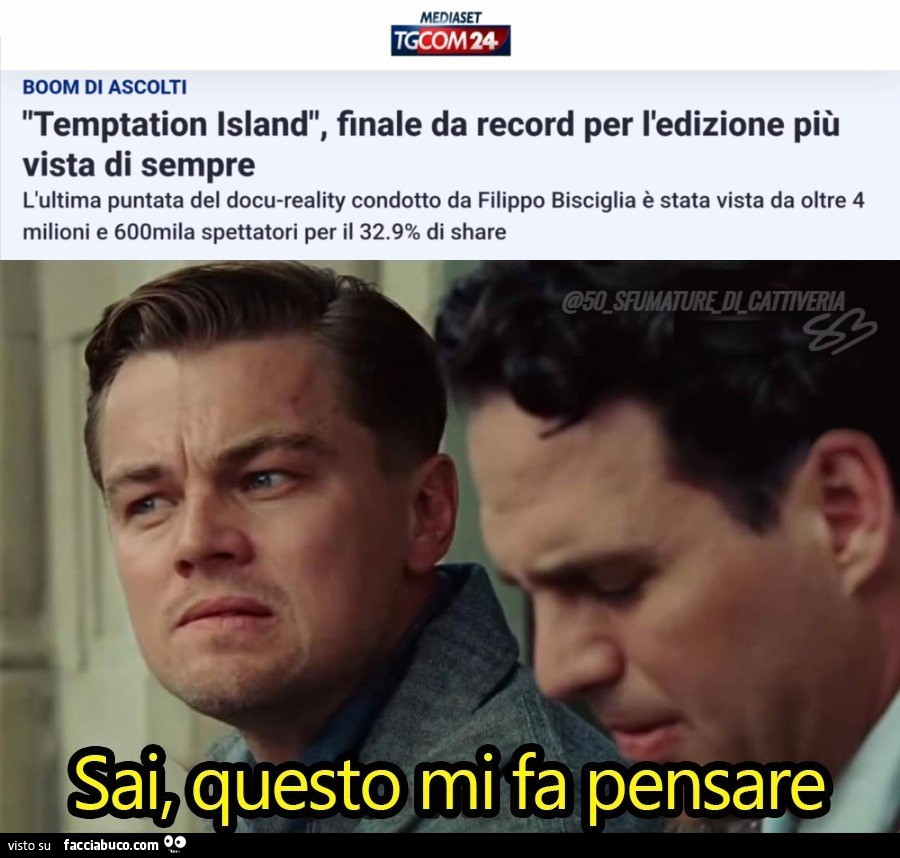 Sai, questo mi fa pensare