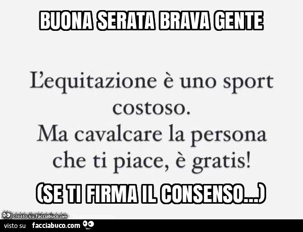 L'equitazione è uno sport costoso. Ma cavalcare la persona che ti piace, è gratis! Se ti firma il consenso&hellip;
