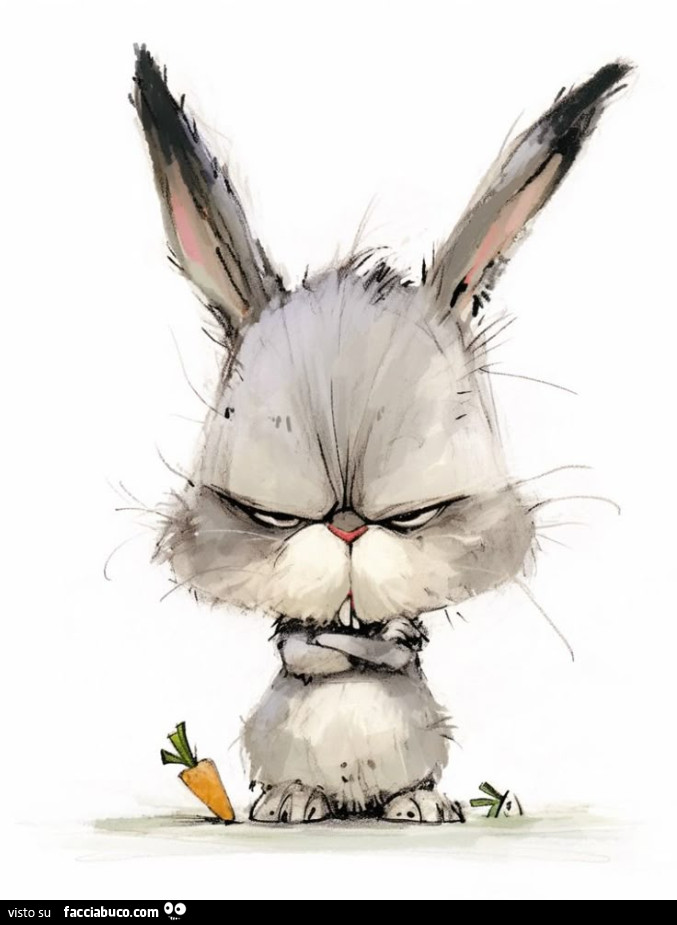 Coniglietto arrabbiato