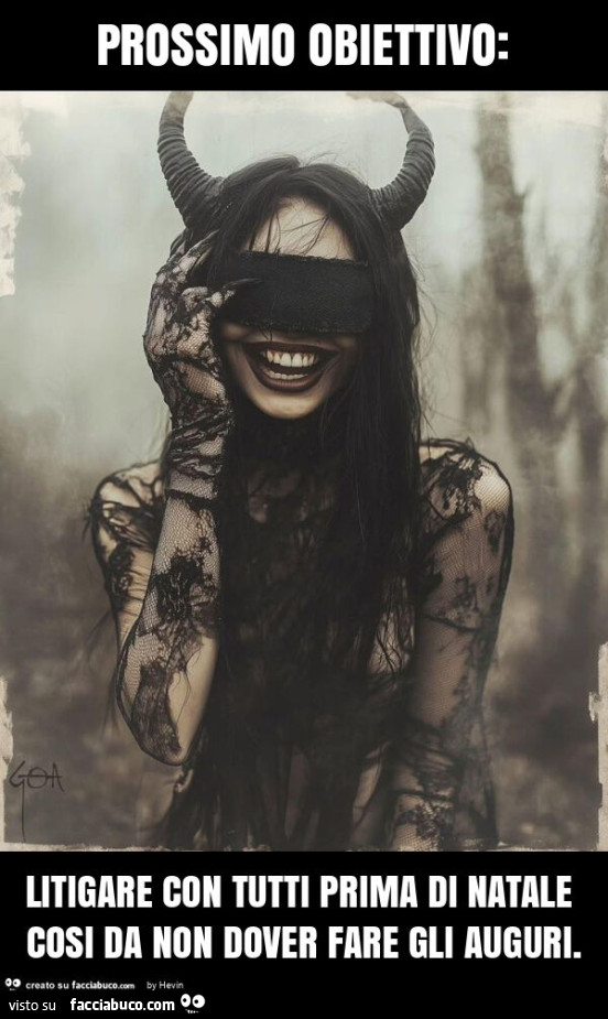 Prossimo obiettivo: litigare con tutti prima di natale cosi da non dover fare gli auguri