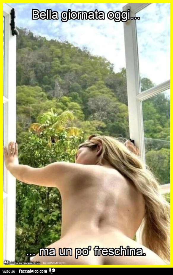 Bella giornata oggi&hellip; ma un po' freschina