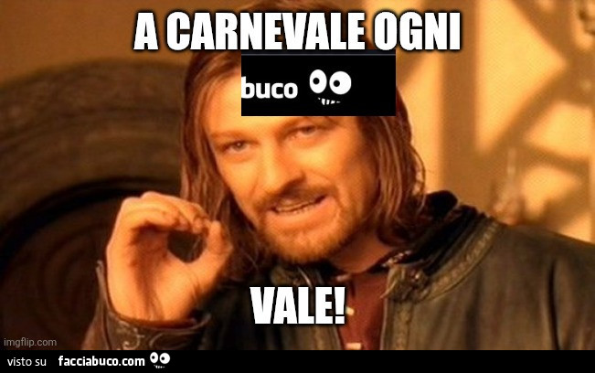 A carnevale ogni buco vale
