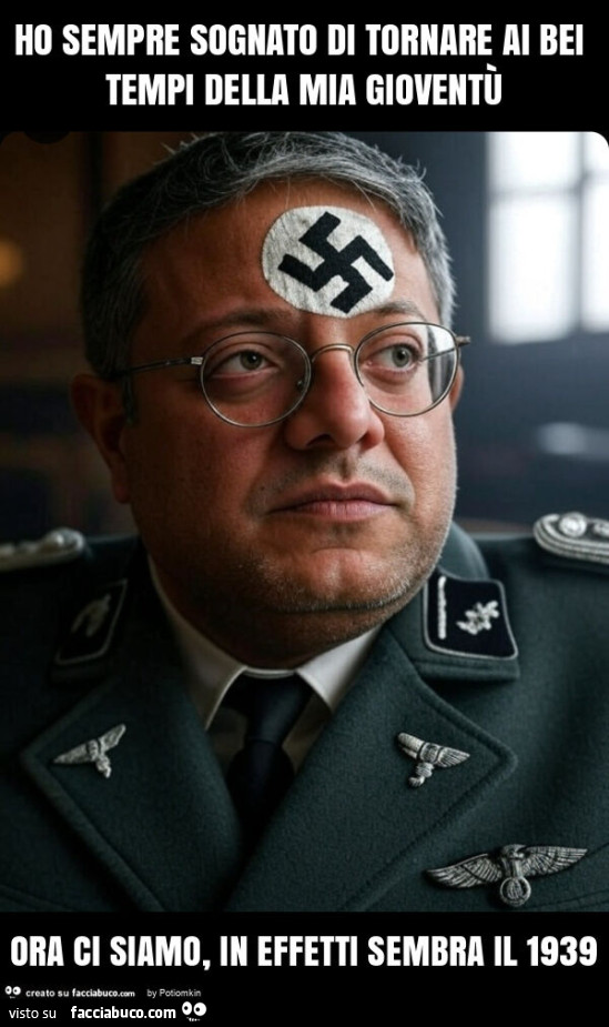 Ho sempre sognato di tornare ai bei tempi della mia gioventù ora ci siamo, in effetti sembra il 1939