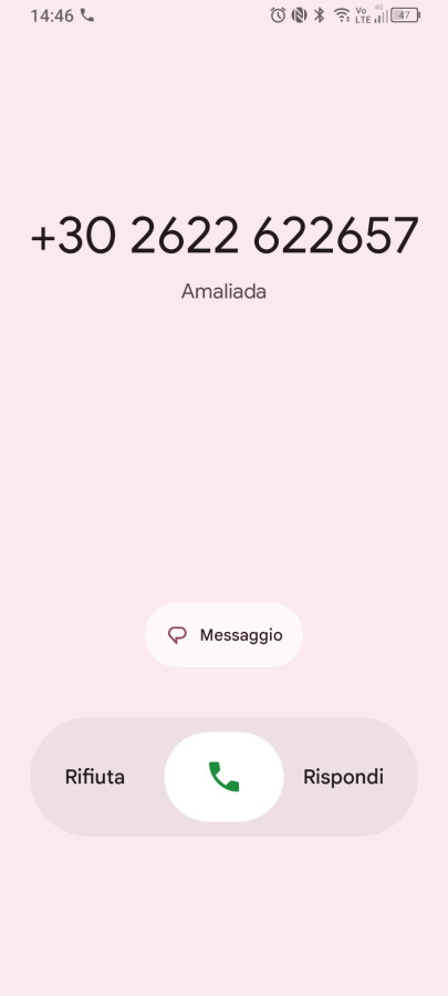 Chiamata da Amaliada
