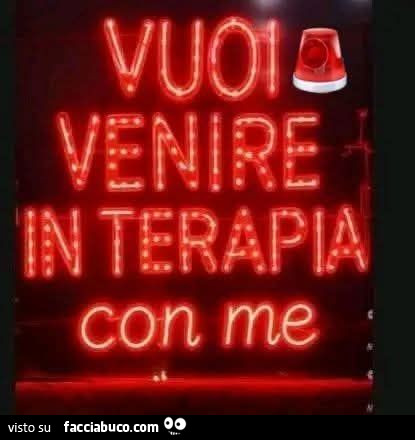 Vuoi venire in terapia con me
