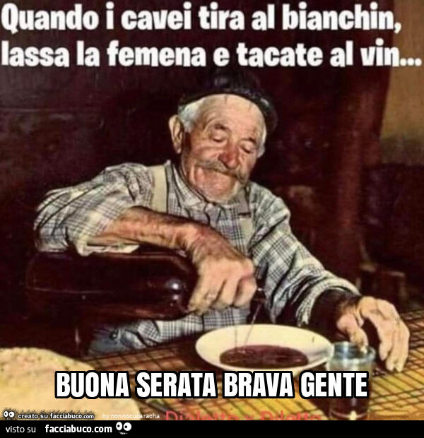 Buona serata brava gente