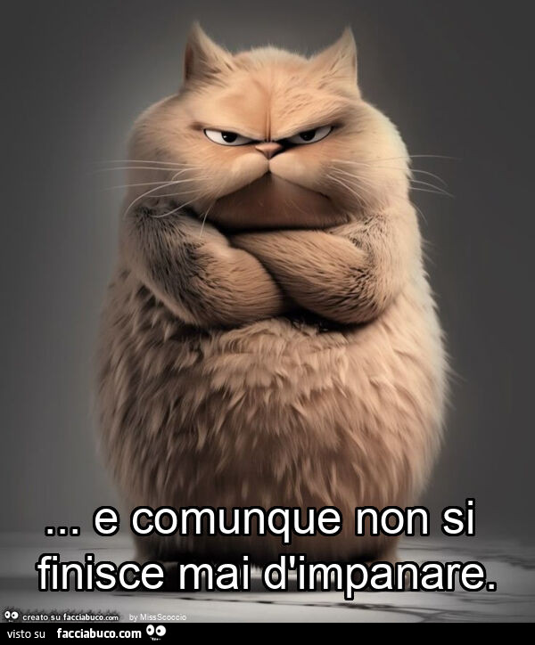 E comunque non si finisce mai d'impanare