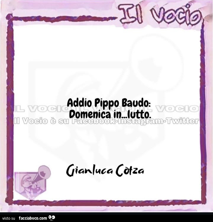 Addio pippo baudo: domenica in lutto