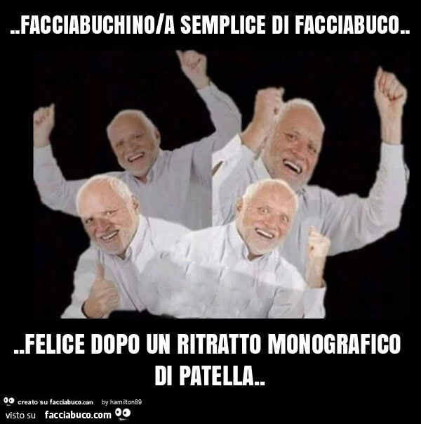 Facciabuchino/a semplice di facciabuco&hellip; felice dopo un ritratto monografico di patella