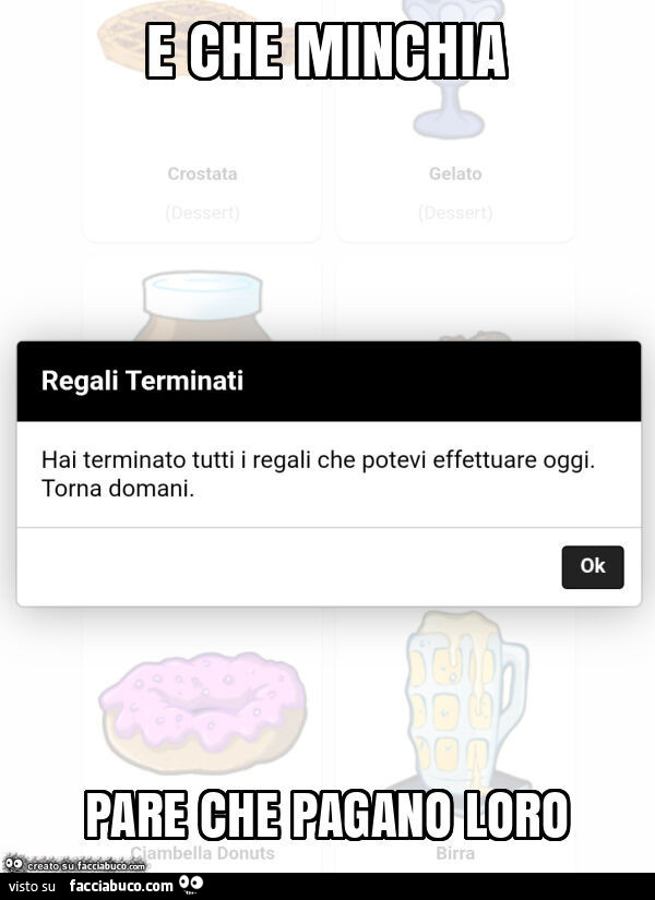 E che minchia pare che pagano loro
