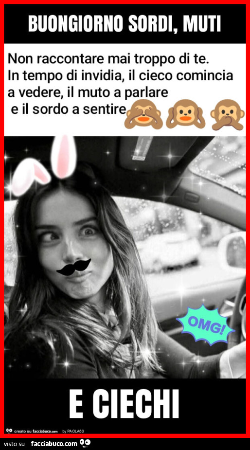 Buongiorno sordi, muti e ciechi