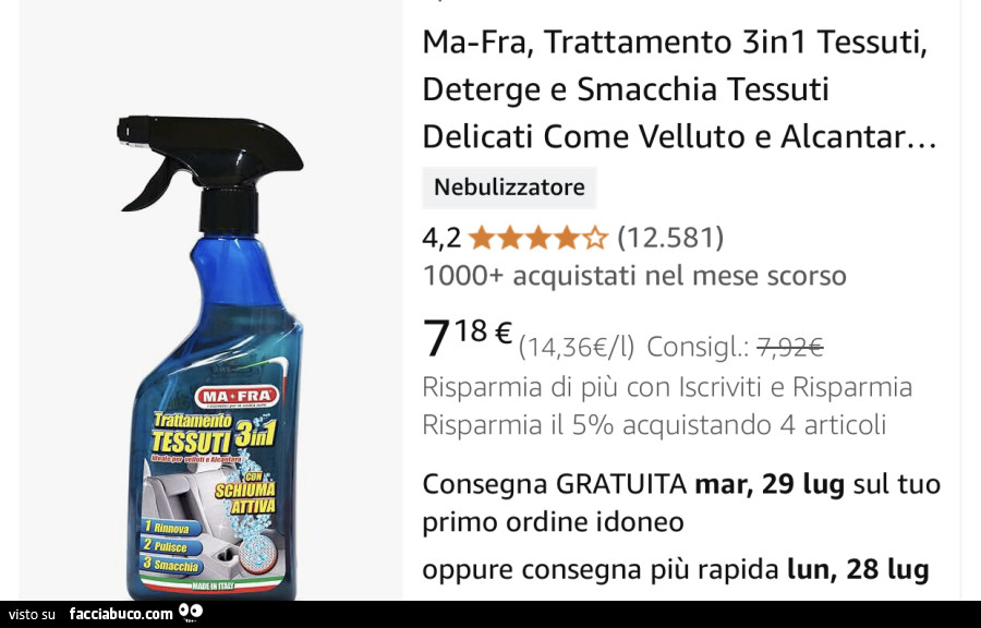 Mafra trattamento 3in1 tessuti