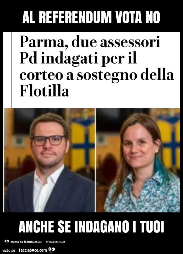 Al referendum vota no anche se indagano i tuoi