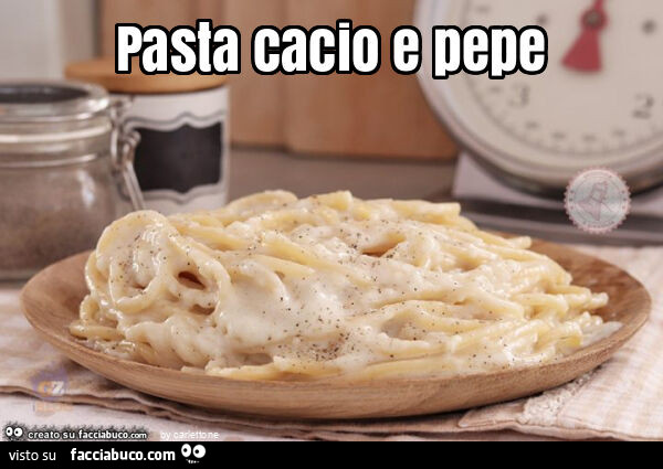 Pasta cacio e pepe