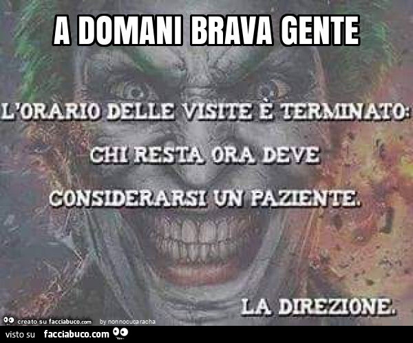 A domani brava gente