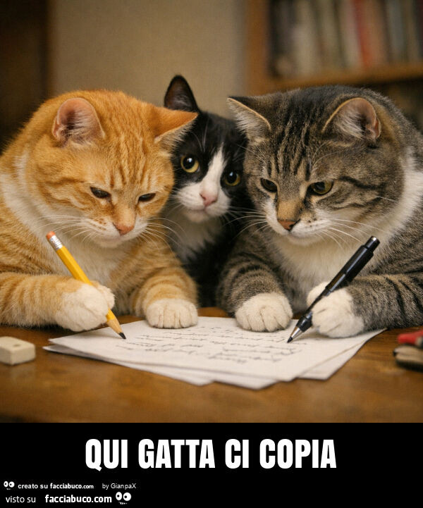 Qui gatta ci copia