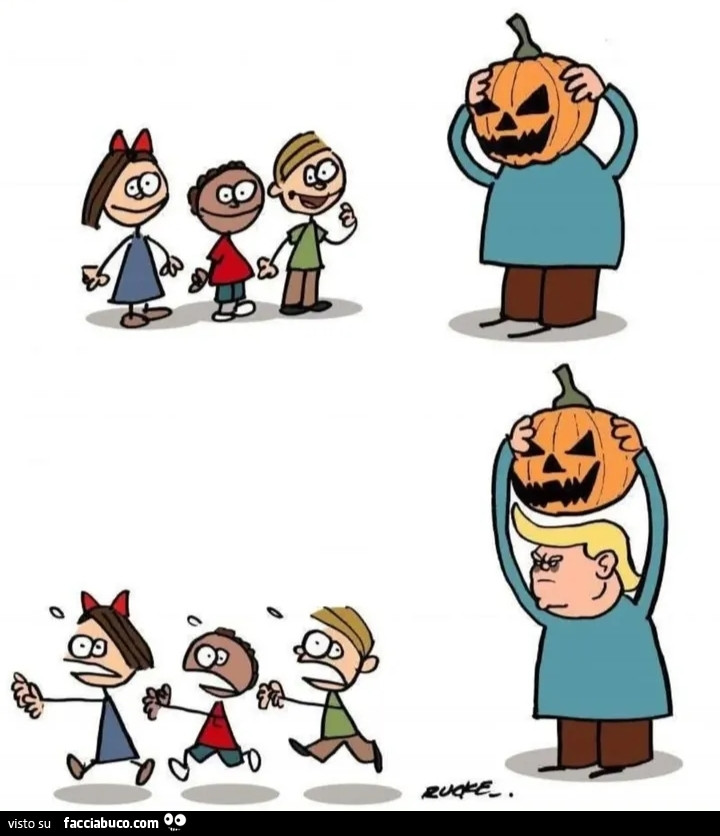 Trump ad Halloween spaventa i bambini