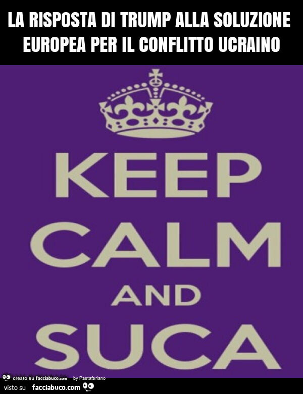 La risposta di trump alla soluzione europea per il conflitto ucraino