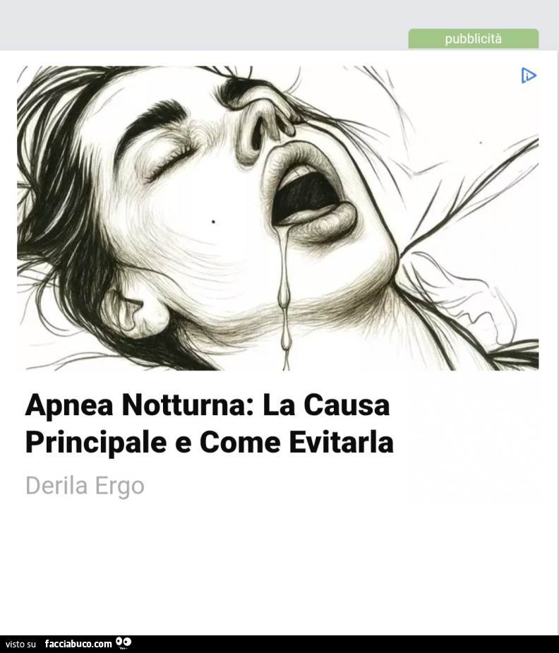 Pubblicità apnea notturna: la causa principale e come evitarla