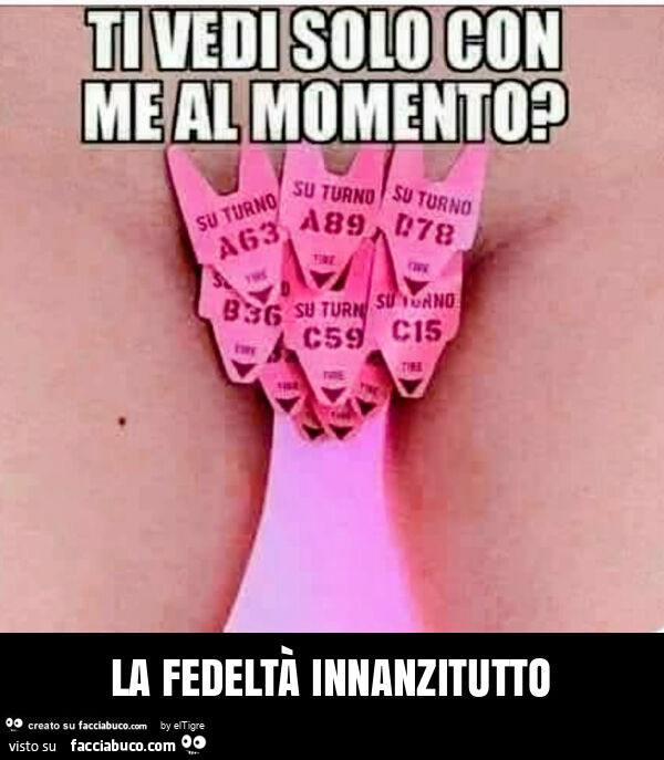 La fedeltà innanzitutto