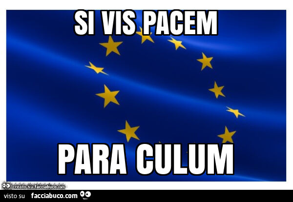 Si vis pacem para culum