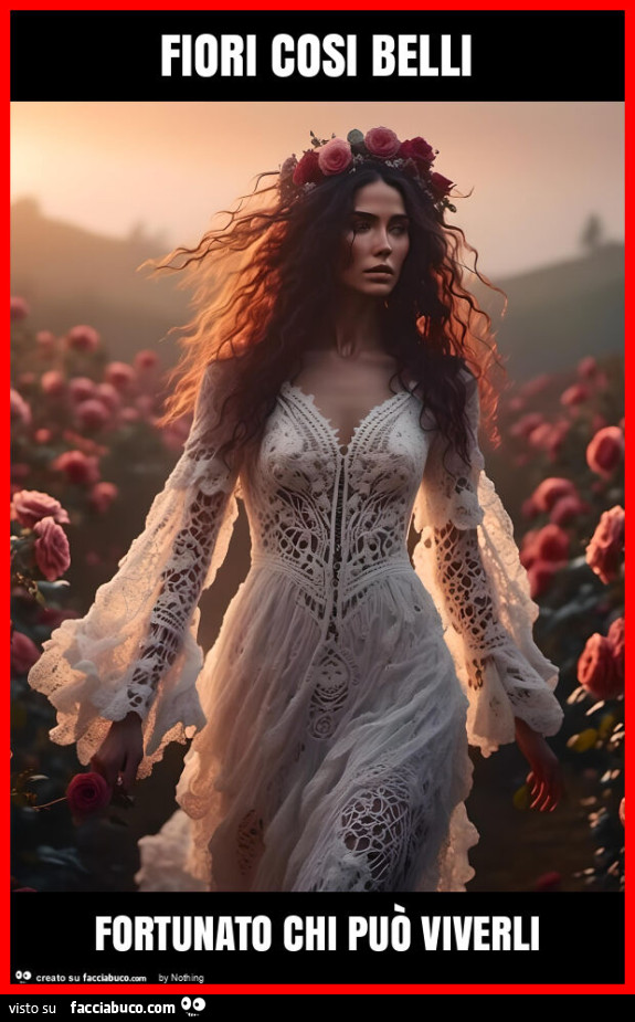 Fiori cosi belli fortunato chi può viverli