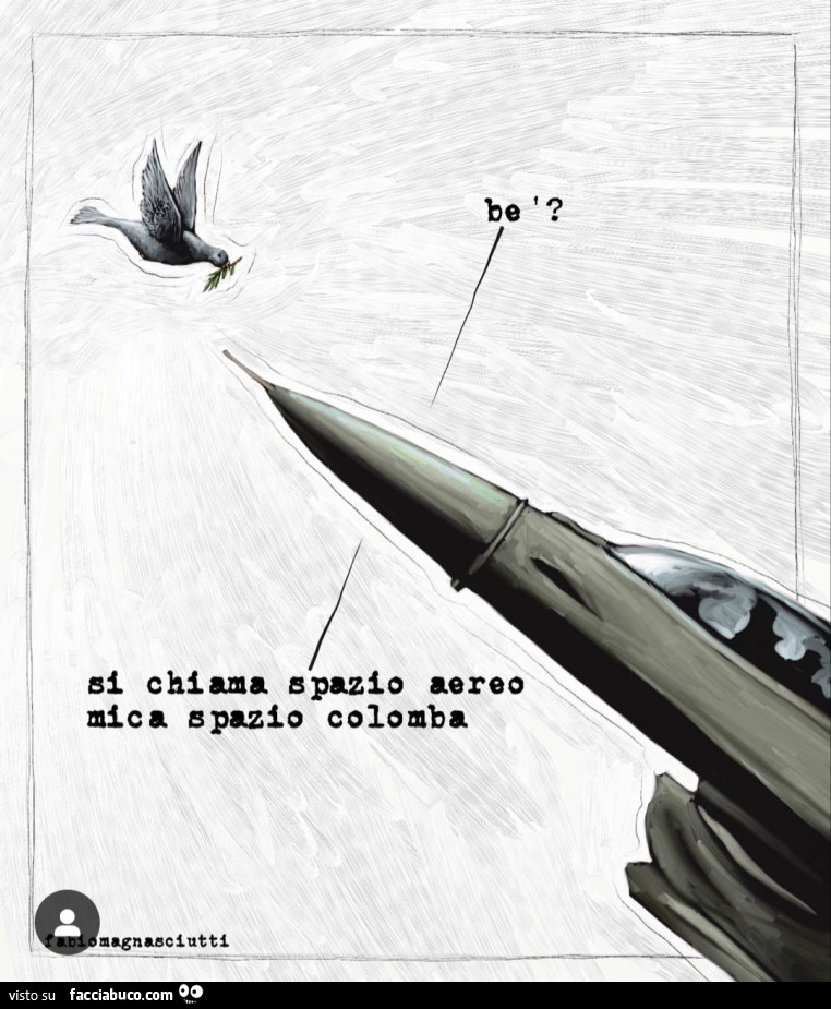 Si chiama spazio aereo mica spazio colomba