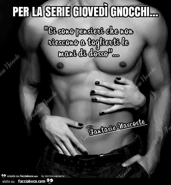 Per la serie giovedì gnocchi
