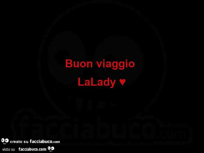 Buon viaggio lalady ♥️