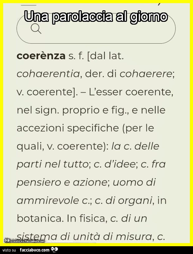 Una parolaccia al giorno