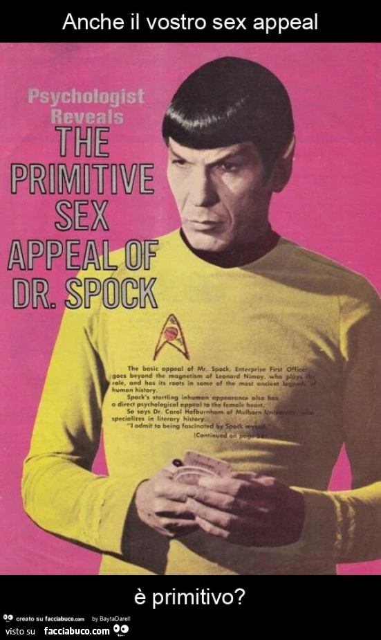 Anche il vostro sex appeal è primitivo?