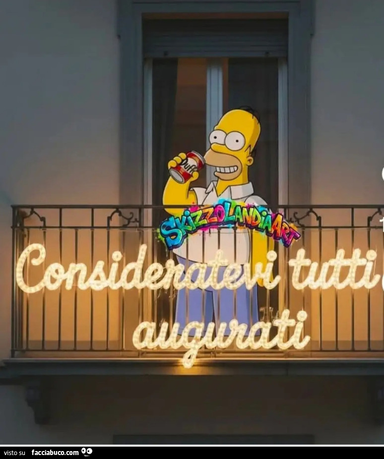 Consideratevi tutti augurarti simpson homer