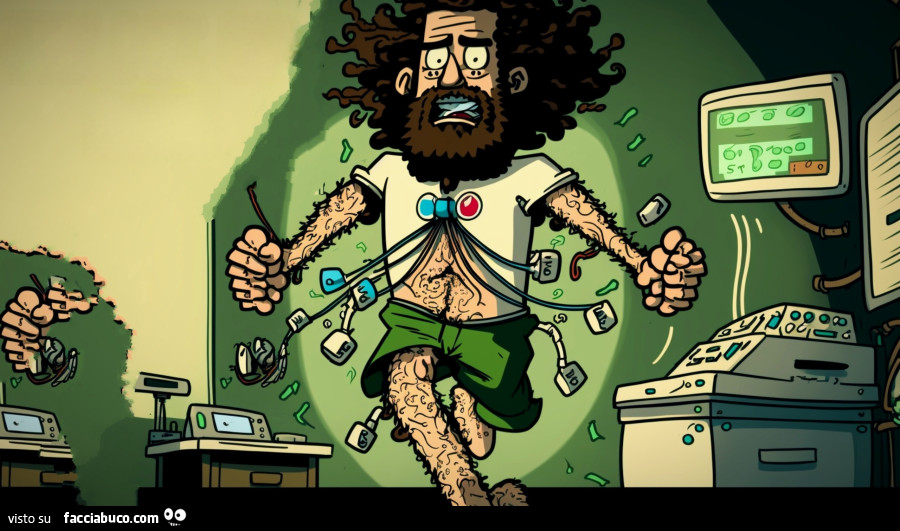 Uomo del black humor è libero