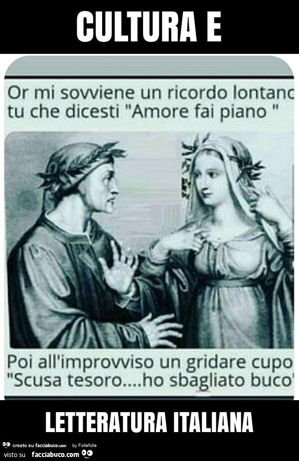 Cultura e letteratura italiana