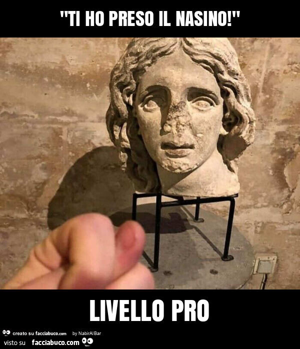 "ti ho preso il nasino! " Livello pro